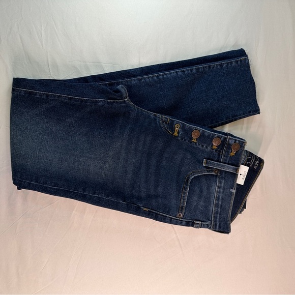 J.CREW Mercantile 10" High Rise Blue Skinny Jeans Size 26 Distressed Stretch - Picture 3 of 7